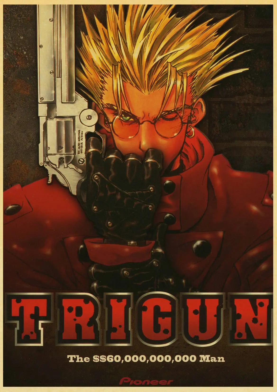 Японское аниме Trigun максимальный Каратель Vash the Stampede винтажный бумажный плакат настенная живопись украшение дома 42X30 см 30X21 см - Цвет: T015
