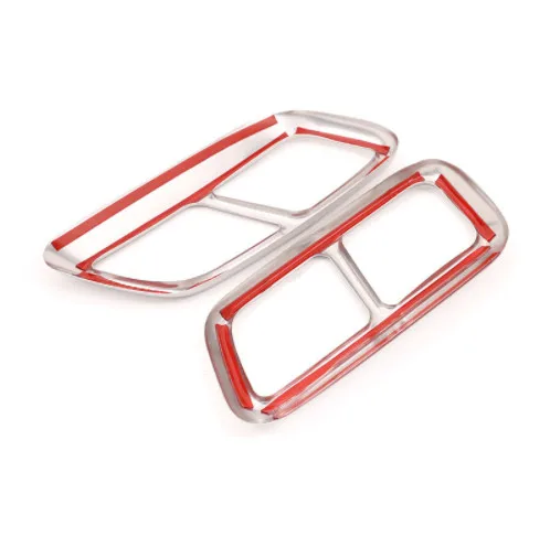 2 шт. Блестящий Серебристый Хром Нержавеющая сталь выхлопной трубы крышка отделка для Range Rover Sport год интимные аксессуары