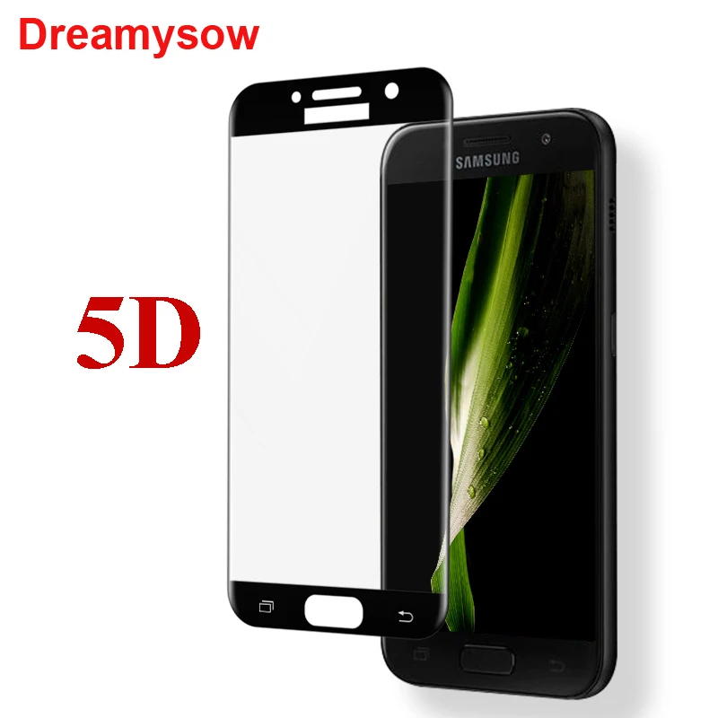 5D полностью закрывающая Защитная Стекло для samsung Galaxy A5 A3 A7 A8 J730 J530 J330 J3 J5 J7 Prime Экран протектор Закаленное Стекло
