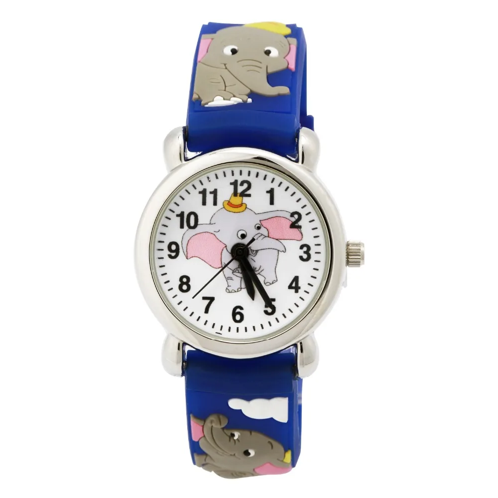 Детские модные повседневные спортивные часы DHL80PCS с изображением слона кварцевые