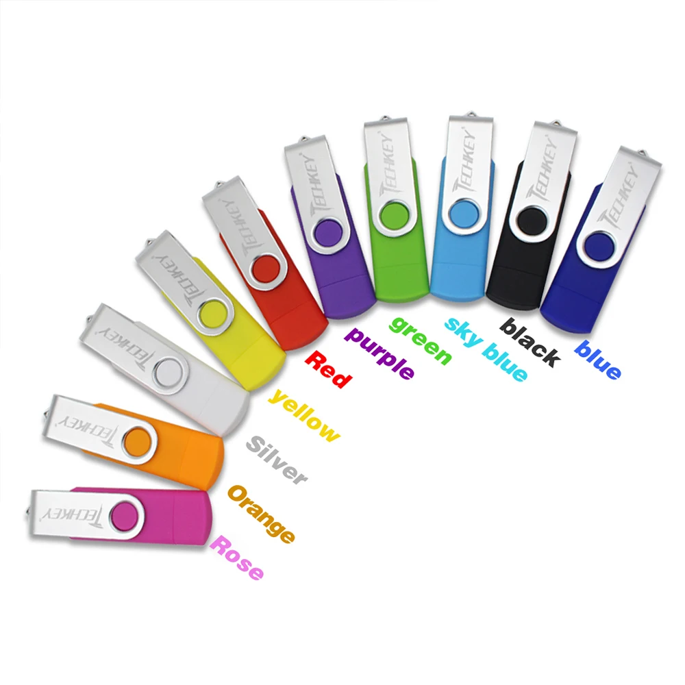 Новый OTG usb 3 0 флеш накопитель TECHKEY Флешка 8 ГБ 16 32 64 Гб memoria cel флешка u диск Подарок