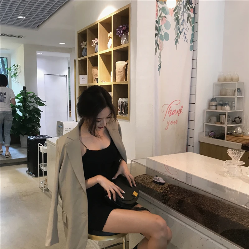 Простой Длинный секционный новый европейский темпераментный маленький костюм