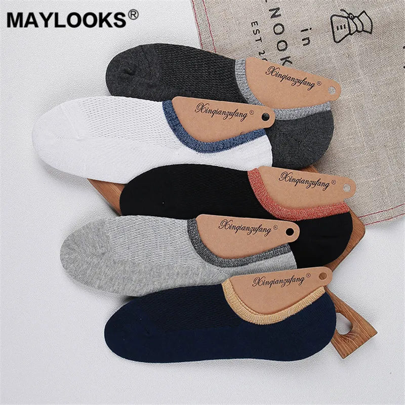 Maylooks/Новинка сезон весна-лето силиконовые Нескользящие невидимые носки-башмачки