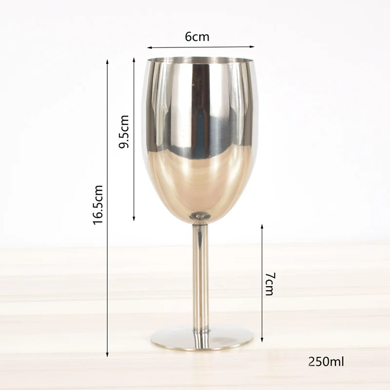 Бокал для дегустации Винных Бокалов из нержавеющей стали 6 унций 8 Небьющийся не
