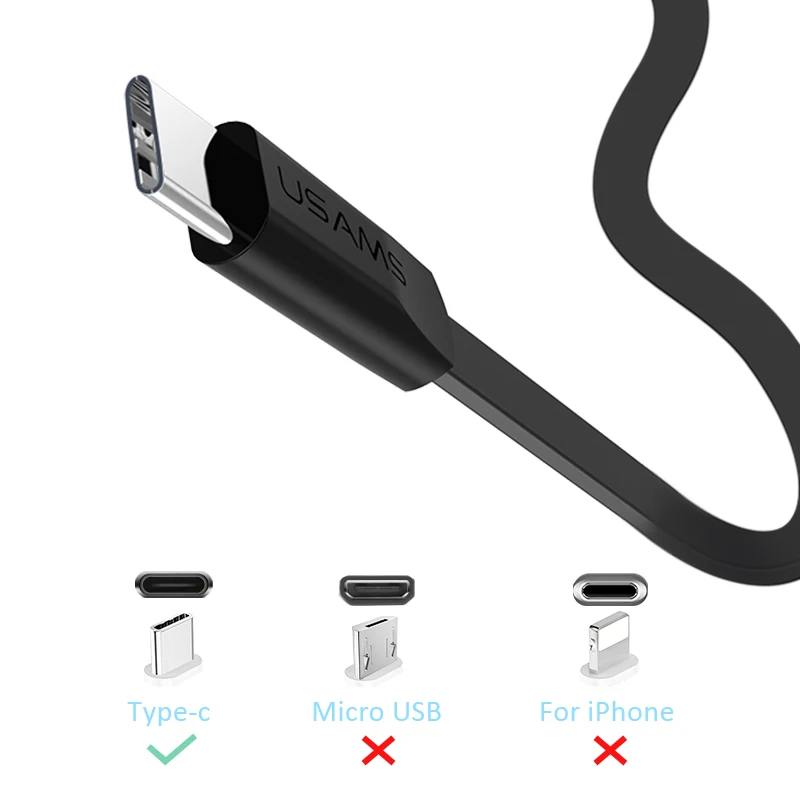 Type-C Cable for Samsung Xiaomi Huawei Oneplus Type C USB Cables USAMS Charger Data Line Sync type c Charging | Мобильные телефоны