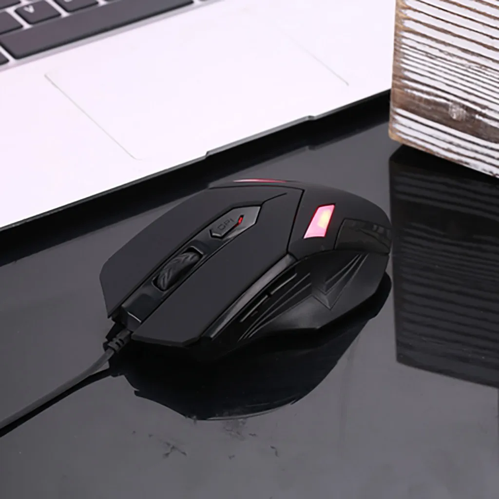 VOBERRY LED 2400 точек/дюйм оптическая USB Эргономика Профессиональный плеер игровая
