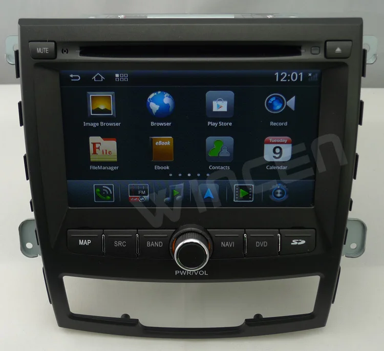 1080 p HD чистая автомобильный dvd плеер на основе Android для Ssangyong Korando A8 chip1G Процессор 512