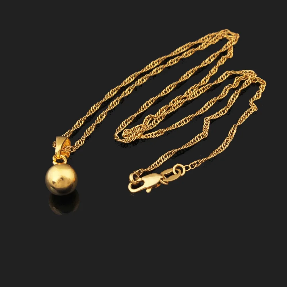 Новый дизайн гладкие корейские Подвески золотого цвета для женщин бесплатная