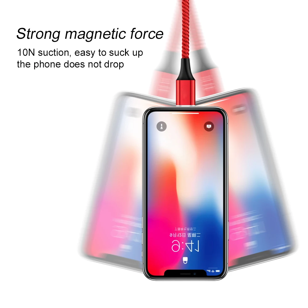 Магнитный кабель MOSIRUI для Huawei Honor 9 10 v9 v10 v20 мощный всасывающий передачи данных 3 А