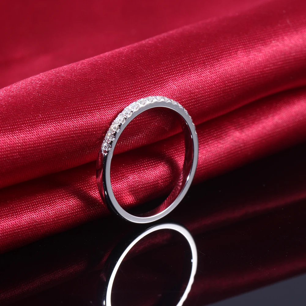 Центр 2 5 карат F бесцветный круглый вырез Moissanite обручальное кольцо набор