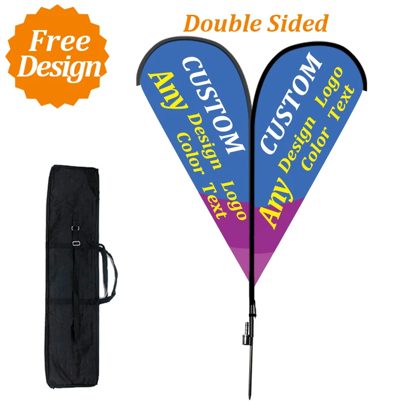 Двусторонняя слеза флаги для