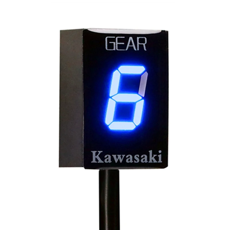 Мотоцикл Шестерни индикатор для KAWASAKI Z750 Z750R Z800 Z800e Z1000 ER6N ER6F Versys 650 ниндзя 300 400 Z650 6 Шестерни обновления - Цвет: Gear display-Blue