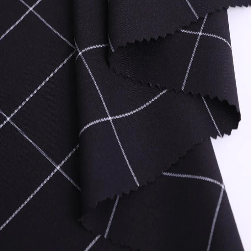 

New spring woven polyester rayon TR suit fabric for women cloth