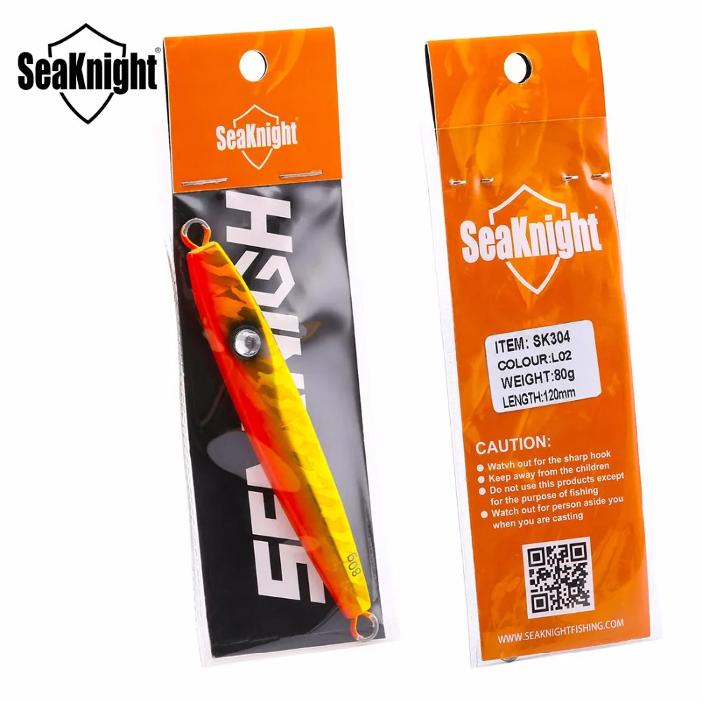 SeaKnight SK304 приманка для рыбной ловли 1 шт. металлическая морская ложка 40 г 60 80 100 150
