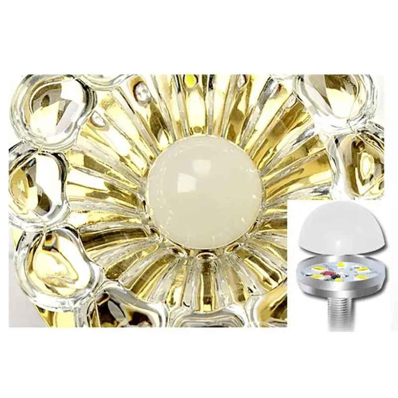 Хрустальный потолочный светильник современный светодиодный Круглый Мини Luminarias