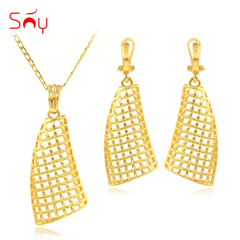 Sunny Jewelry, висячие украшения,, модные серьги, Подвеска для женщин, ювелирный набор, сплав, выдалбливают, труба, шар, вечерние, на каждый день