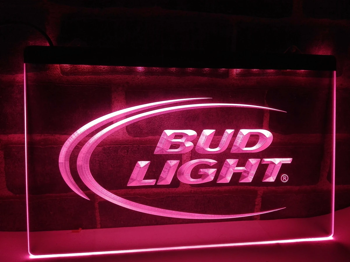 LE003- Bud Lite пивной бар Паб Клуб логотип светодиодный неоновый светильник вывеска