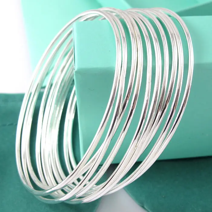 

10pcs Cuff Bangle Lots Bracelet Simple Bracelet female Coil Bracelet