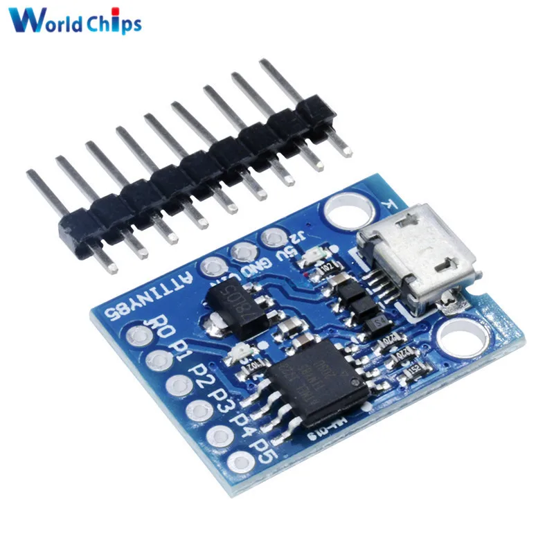 С контактами Attiny85 Digispark Kickstarter макетная плата модуль для Arduino встроенный USB 500 мА 5 В