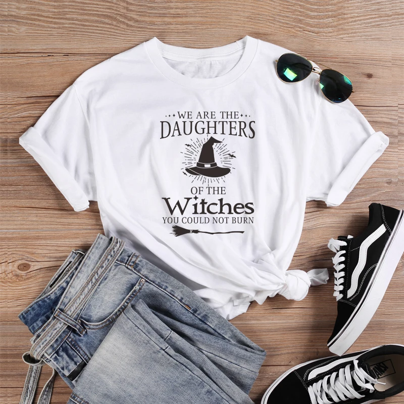 Женская футболка ONSEME с надписью We Are The Girls Of Witches женская на Хэллоуин базовые