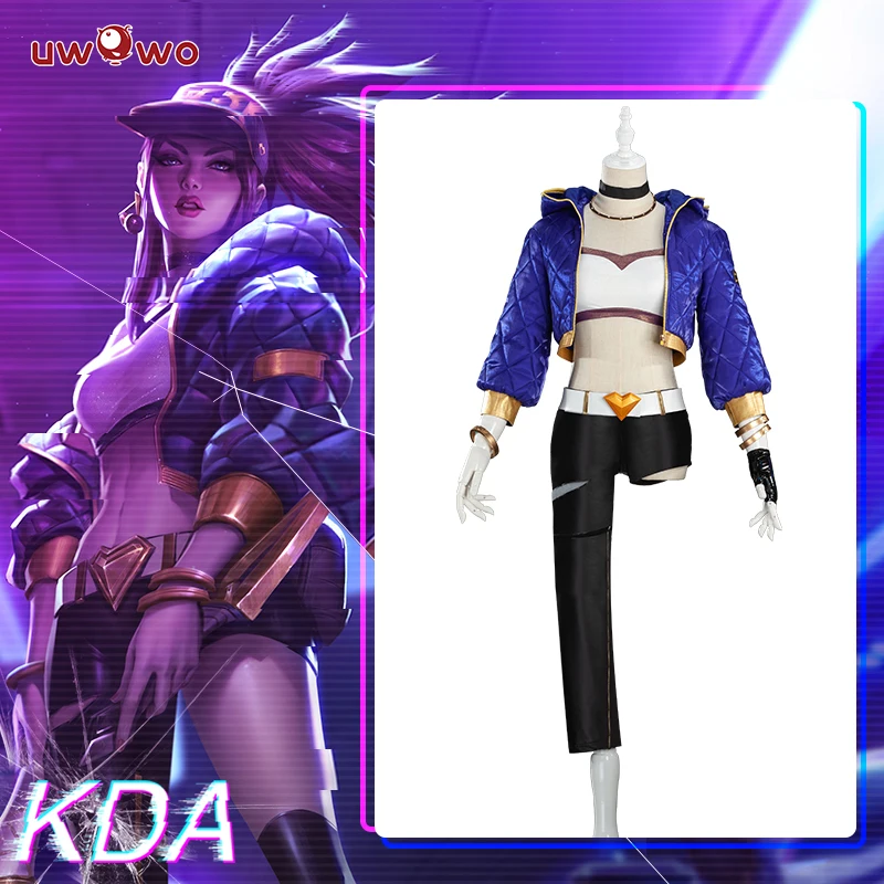 UWOWO сексуальный косплей версия игры Лига Легенд K/DA Akali костюм для женщин| |