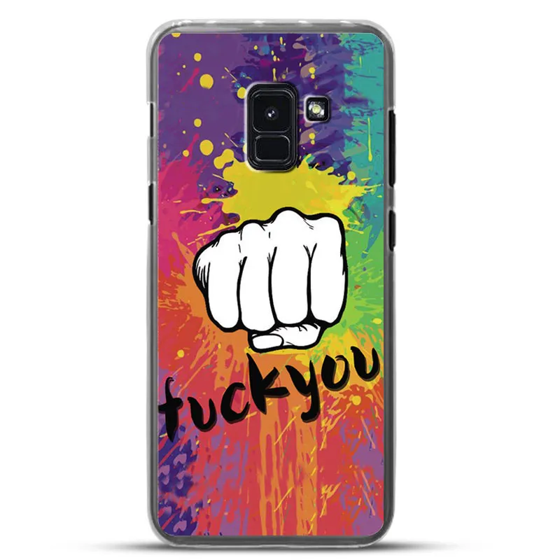 Мягкие силиконовые чехлы для телефонов Samsung Galaxy A8 2018 чехол Plus сумка |