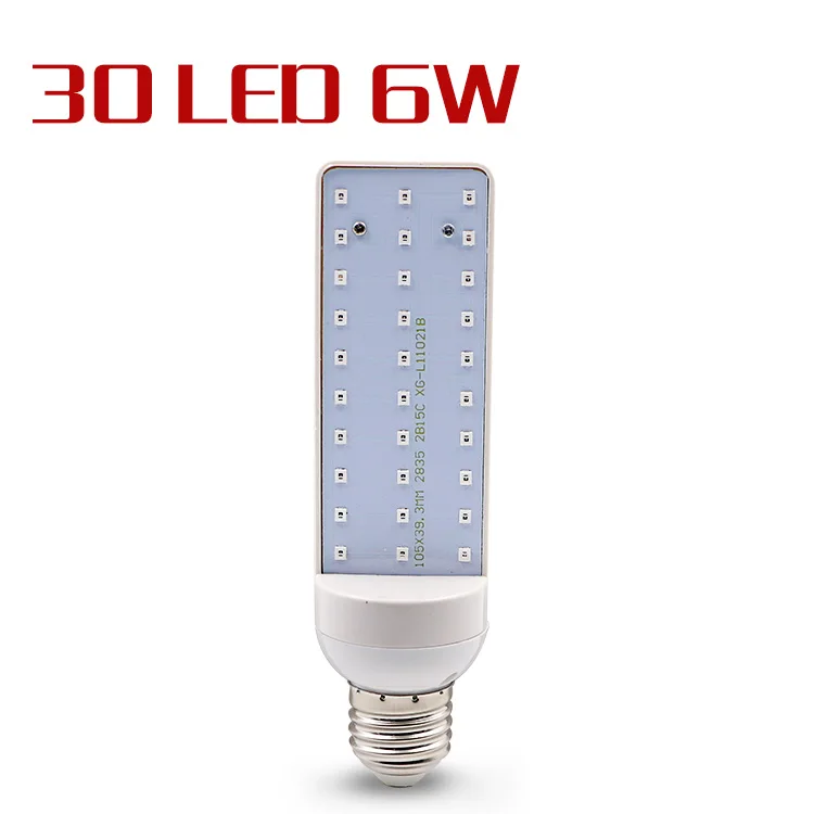 30LED 6W EnwYe Светодиодная лампа для выращивания растений AC220V гибкий металлический шланг кронштейн E27 для комнатной растительной гидропонной системы лампа для растений - Испускаемый цвет: 30LED 6W