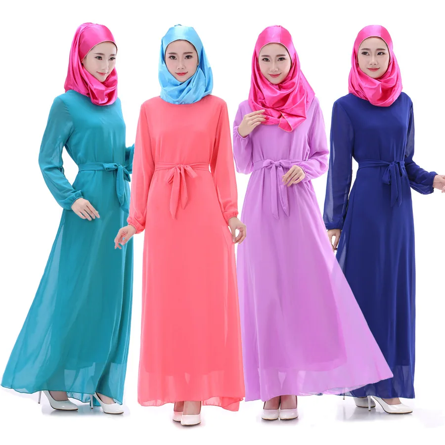 Женское мусульманское платье, мусульманская одежда, мусульманская одежда, Турецкая мусульманская шифоновая одежда, Турецкая мусульманска...