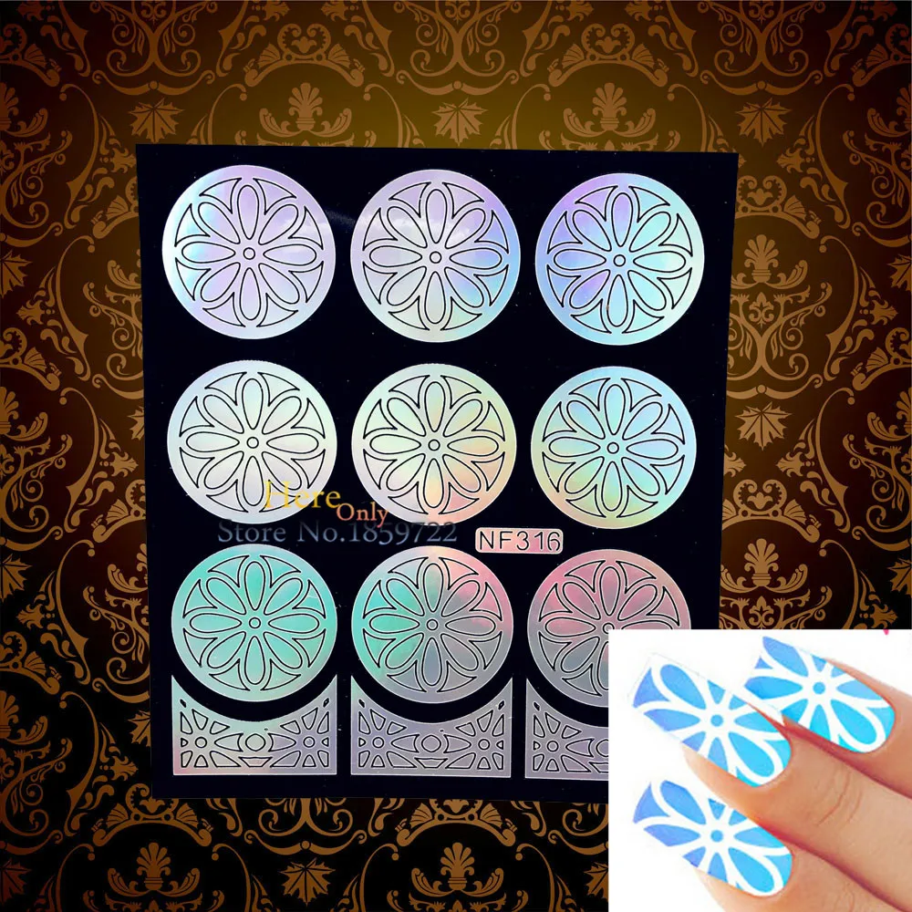 1 шт. ультратонкая Сексуальная Фольга для ногтей штамповочный шаблон наконечник