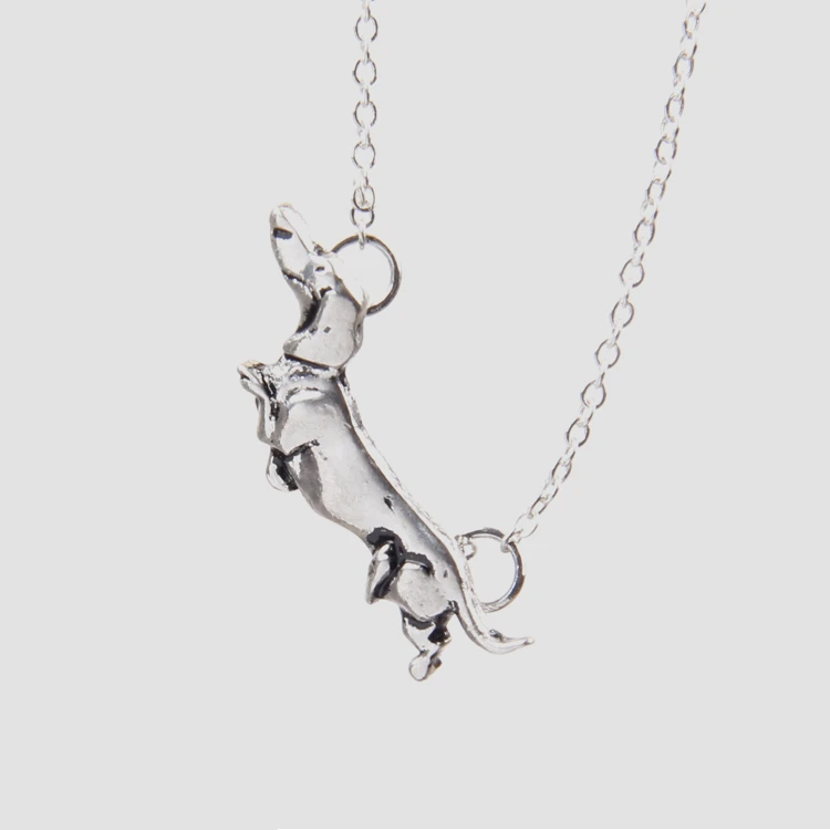 Ожерелья с таксой милые Мультяшные Подвески Doxie Dog Lover Charms памятный подарок