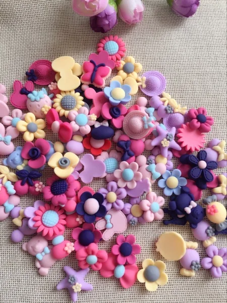 Korean cute cartoon resin 30pcs mixed collocation DIY children hair headdress accessories free shipping | Дом и сад