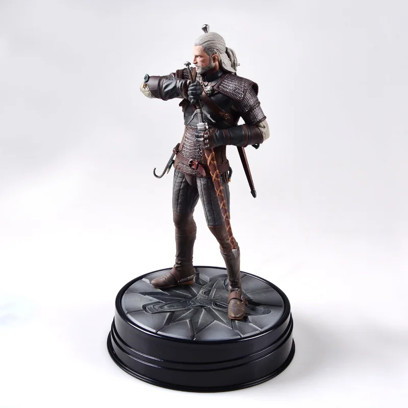 Ведьмак 3 Дикая Охота: Геральт рисунок Темная лошадка Deluxe игра pvc фигурка