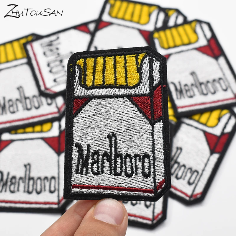 1 шт. мужская одежда из железа на заплатка DIY Вышивка наклейка сигарету качество