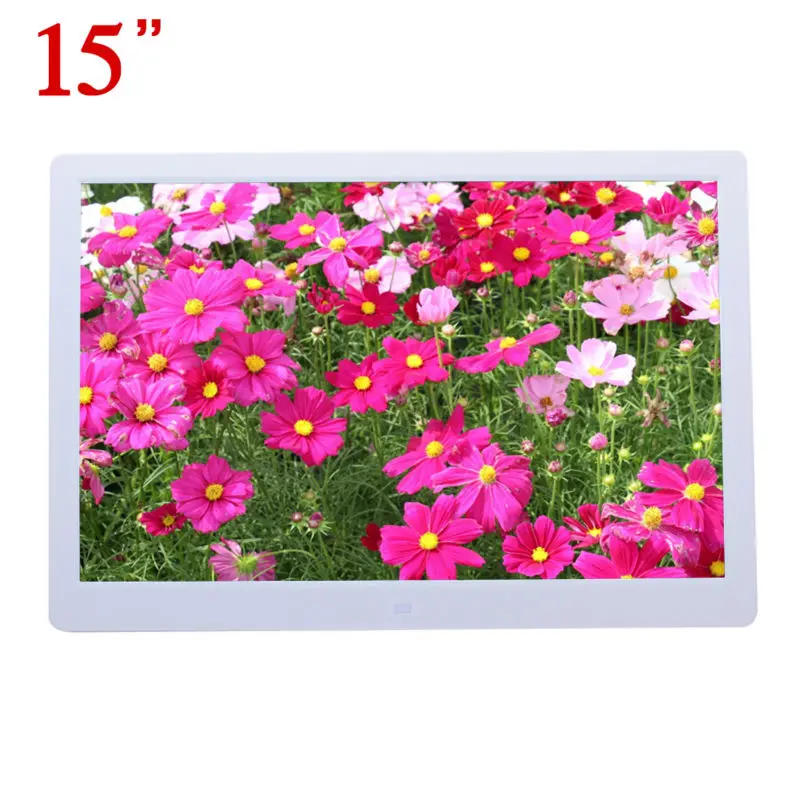15 &quotHD дюймов tft lcd 1280*800 Фоторамки фотоальбом часы MP3 MP4 фильм AD плеер с удаленного