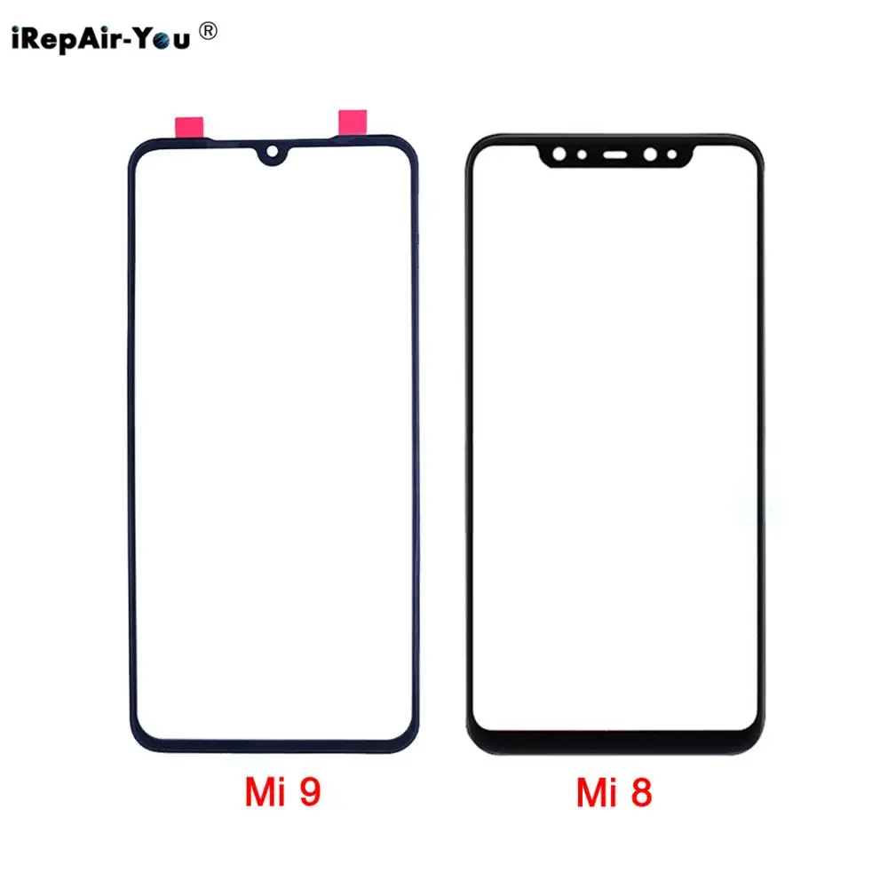 Верхний стеклянный объектив AAAA для переднего экрана Xiaomi Mi 9 8 SE Lite Redmi Note 7 6 Pro