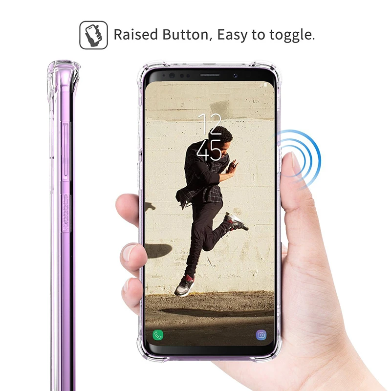 Прозрачный Мягкий ТПУ чехол для телефона Samsung Galaxy J3 J5 J7 A3 A5 A7 2016 2017 S6 S7 Edge S8 S9 Plus Note 4 5