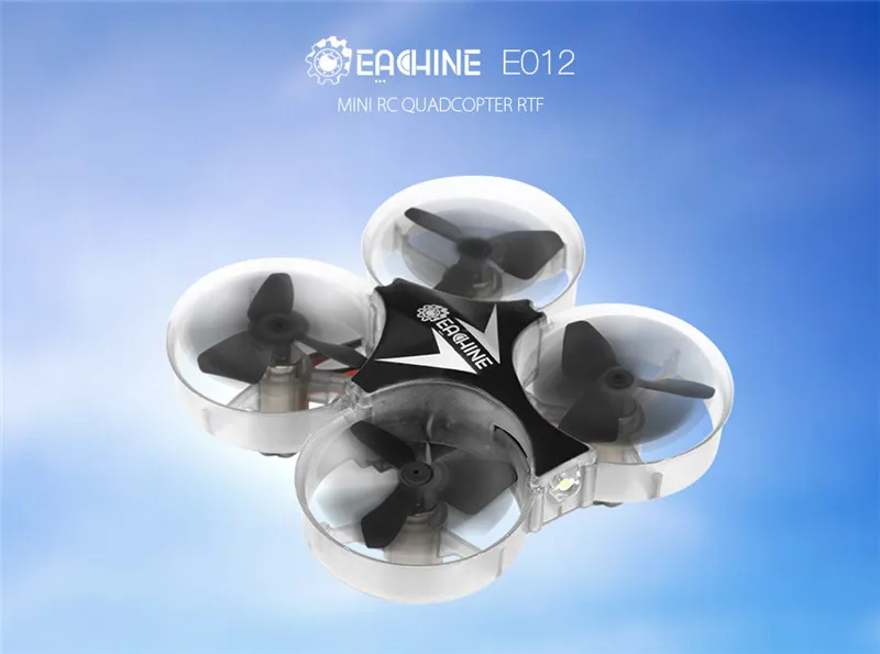 Eachine E012 Mini 2,4G 4CH 6 Axis Безголовый режим светодиодный Радиоуправляемый Дрон Квадрокоптер вертолет режим 2 модели игрушек подарок RTF