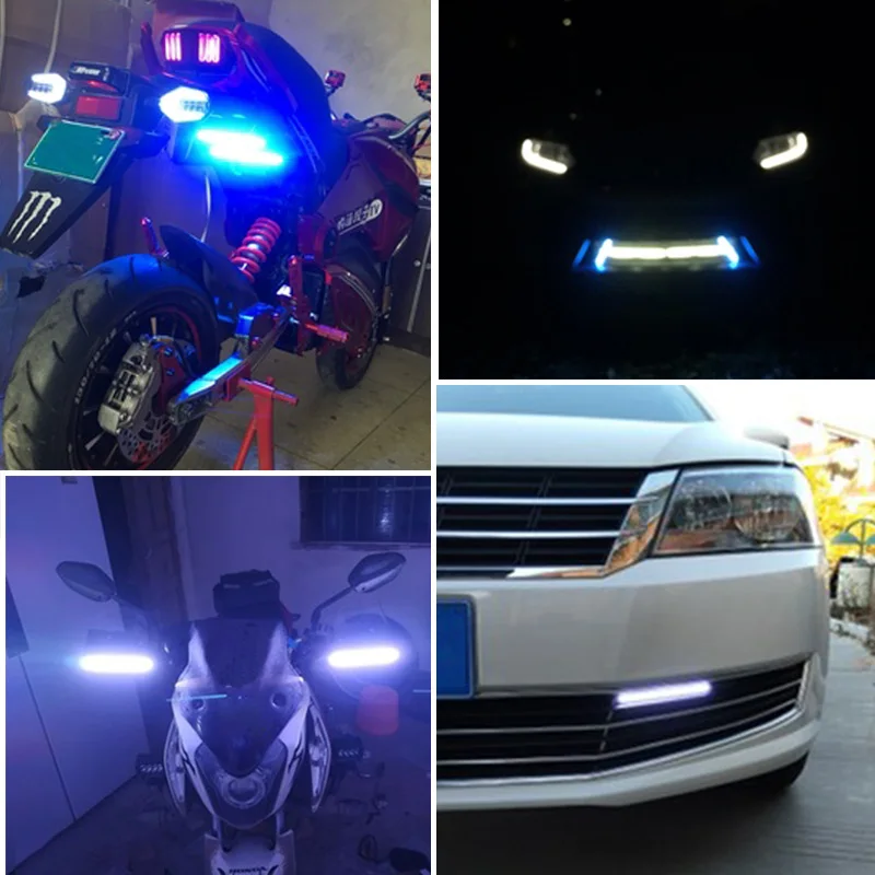 1 шт. 17 см универсальный дневной ходовой светильник COB DRL светодиодный