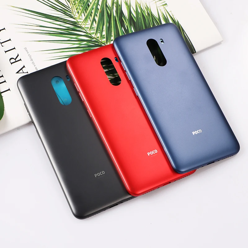 MiF1 F 1 оригинальный корпус для Xiaomi Pocophone F1 Батарейная дверь Пластиковая Задняя