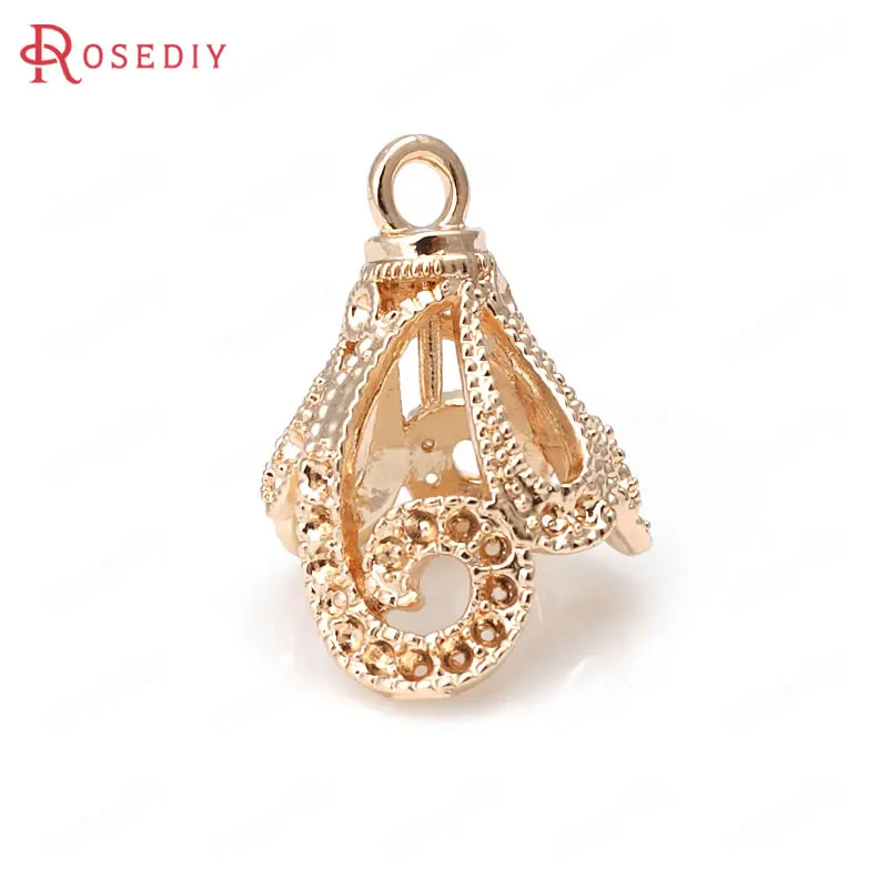 Латунные бусины с полубулавками 23x15 5 мм 24 к цвета шампанского|diy jewelry accessories|jewelry