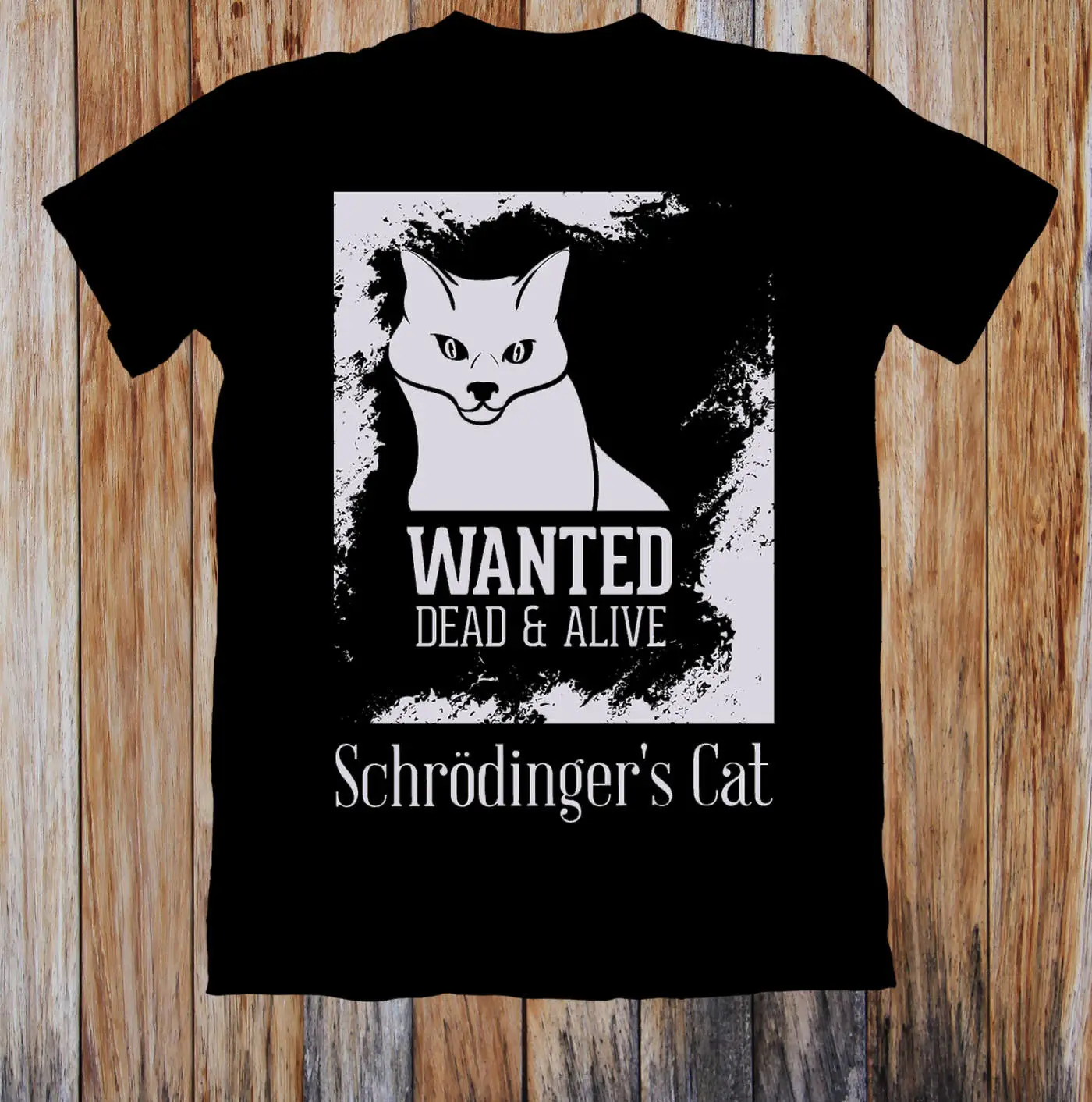 Футболка в стиле унисекс с принтом Dead Alive Schrodinger's Cat красные брюки футболка