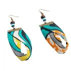 Ювелирные изделия в африканском стиле хлопковые серьги с принтом ручной работы