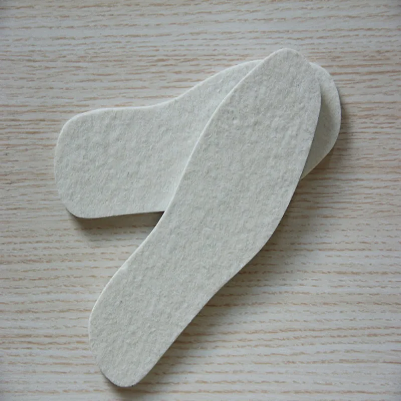 Winter Insoles Pads Warm Shoe Pad Wool Felt Insole Sweat Shock Absorbing Insoles Palmilhas Inlegzolen Accessoire Chaussure