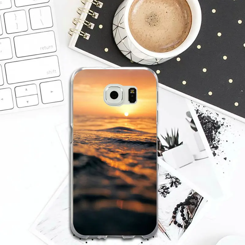 Sunset Duck Hunting Cool Logos Soft Cell Phone Cases Cover for Samsung Galaxy S2 S4 S5 S6 S7 S8 S9 Edge Plus Note 2 3 4 5 8 Bags |
