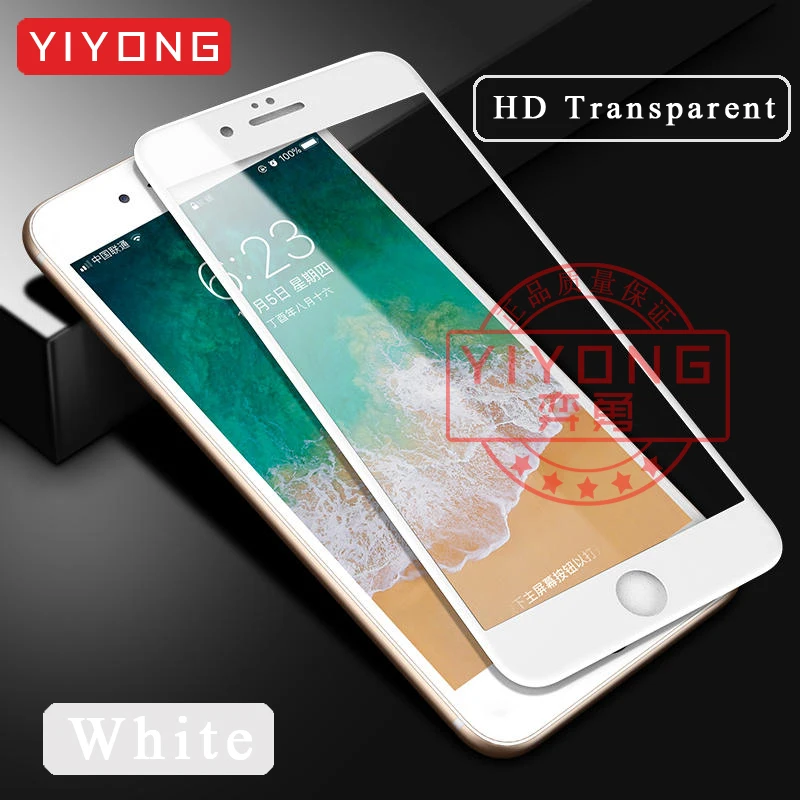 25 шт./лот YIYONG закаленное стекло для iPhone 6 6s 7 8 Plus полное покрытие 5D анти синий экран протектор для iPhone x s xr xs Max стекло