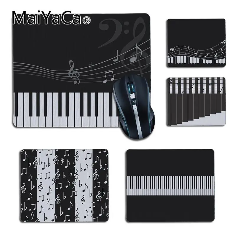 

MaiYaCa Vintage Cool Music Notes Piano Key gamer play mats Rubber Mouse pad Gaming Pad mouse Gamer To Laptop Keyboard pad for cs