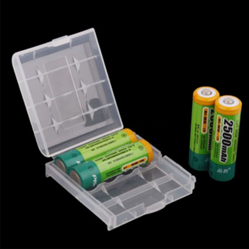Mini Household Battery Storage Box AA/AAA Cases Holder Hard Plastic 4 Slots |