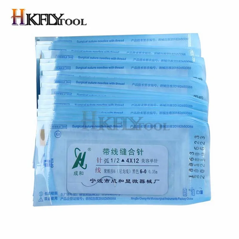 Шовная игла хирургический инструмент наноигла без следов угловая для заусенцев