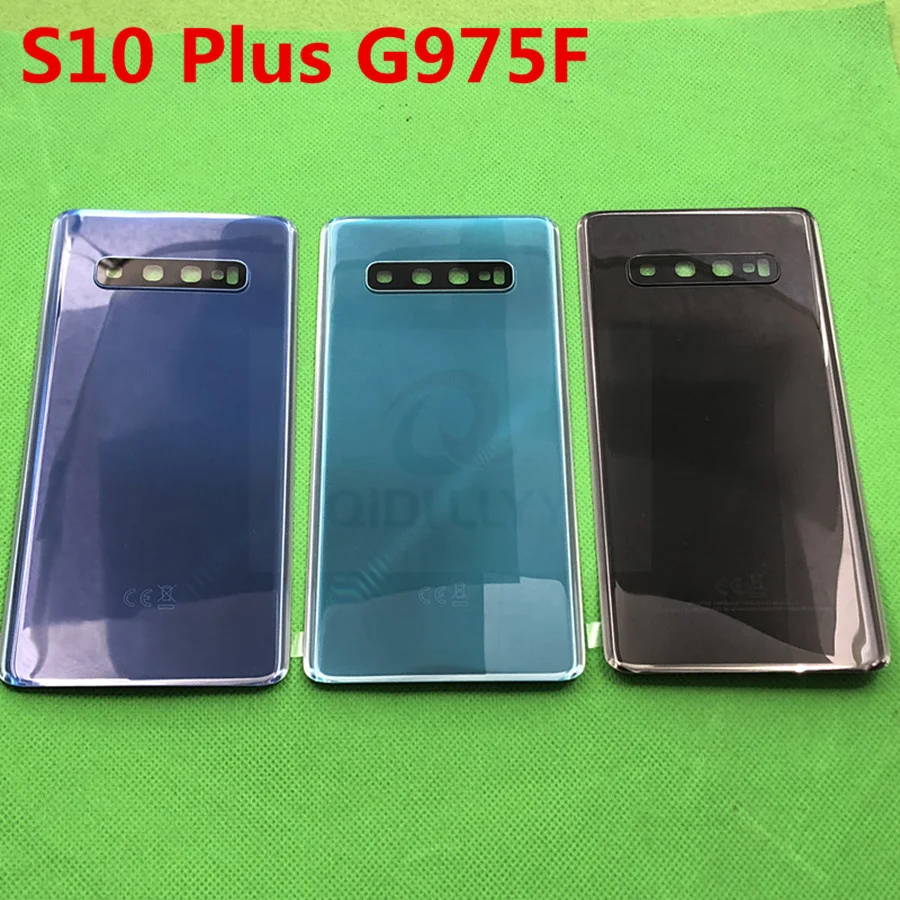 ААА+ качество Замена S10+ задний Панель Батарея Стекло чехол с крышкой для samsung Galaxy S10 плюс G975 G975F+ инструмент