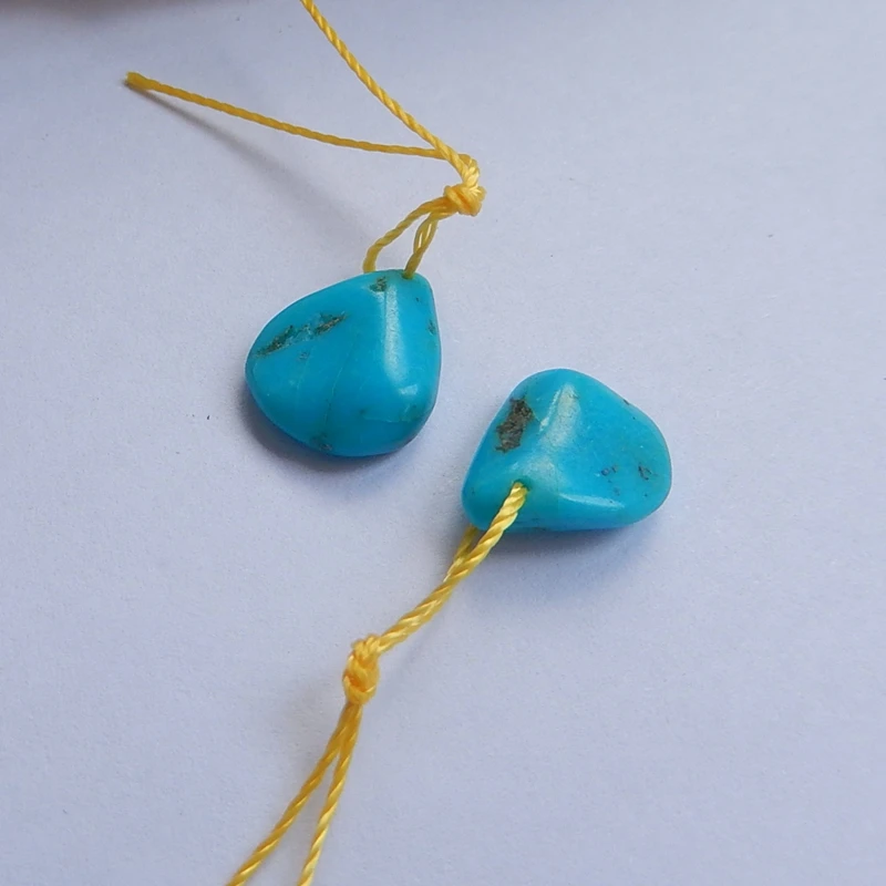 Natural Stone Turquoise Small Earring Bead 13x11x4mm 1.3g Beauty Jewelry Earrings | Украшения и аксессуары